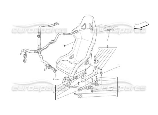 a part diagram from the ferrari 360 parts catalogue