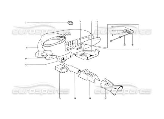 a part diagram from the ferrari 246 parts catalogue