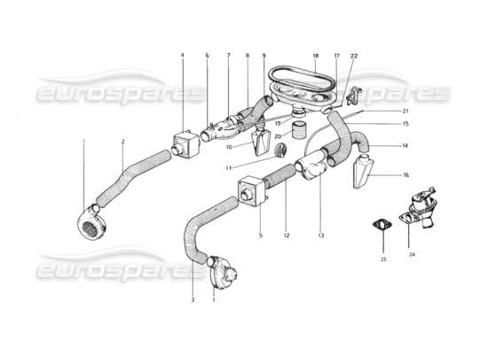 a part diagram from the ferrari 246 parts catalogue