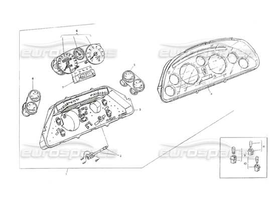 a part diagram from the maserati shamal parts catalogue