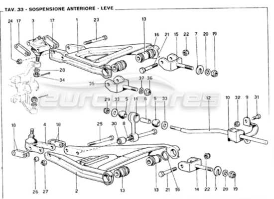 a part diagram from the ferrari 246 parts catalogue