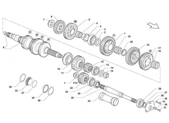 a part diagram from the lamborghini gallardo lp570-4s perform parts catalogue