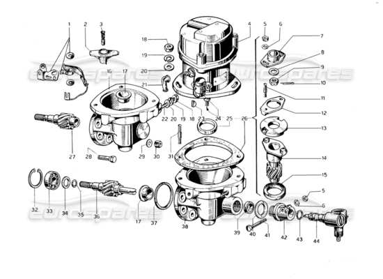 a part diagram from the ferrari 275 parts catalogue