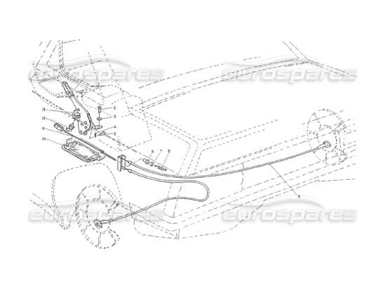 a part diagram from the maserati shamal parts catalogue