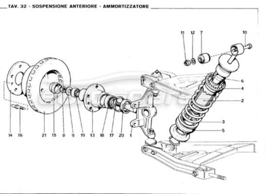 a part diagram from the ferrari 246 parts catalogue