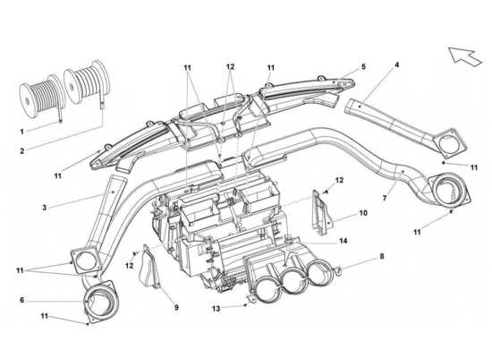 a part diagram from the lamborghini gallardo lp570-4s perform parts catalogue