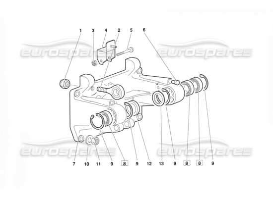 a part diagram from the lamborghini diablo parts catalogue