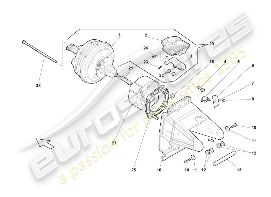 lamborghini lp550-2 spyder (2010) switch - brake light parts diagram
