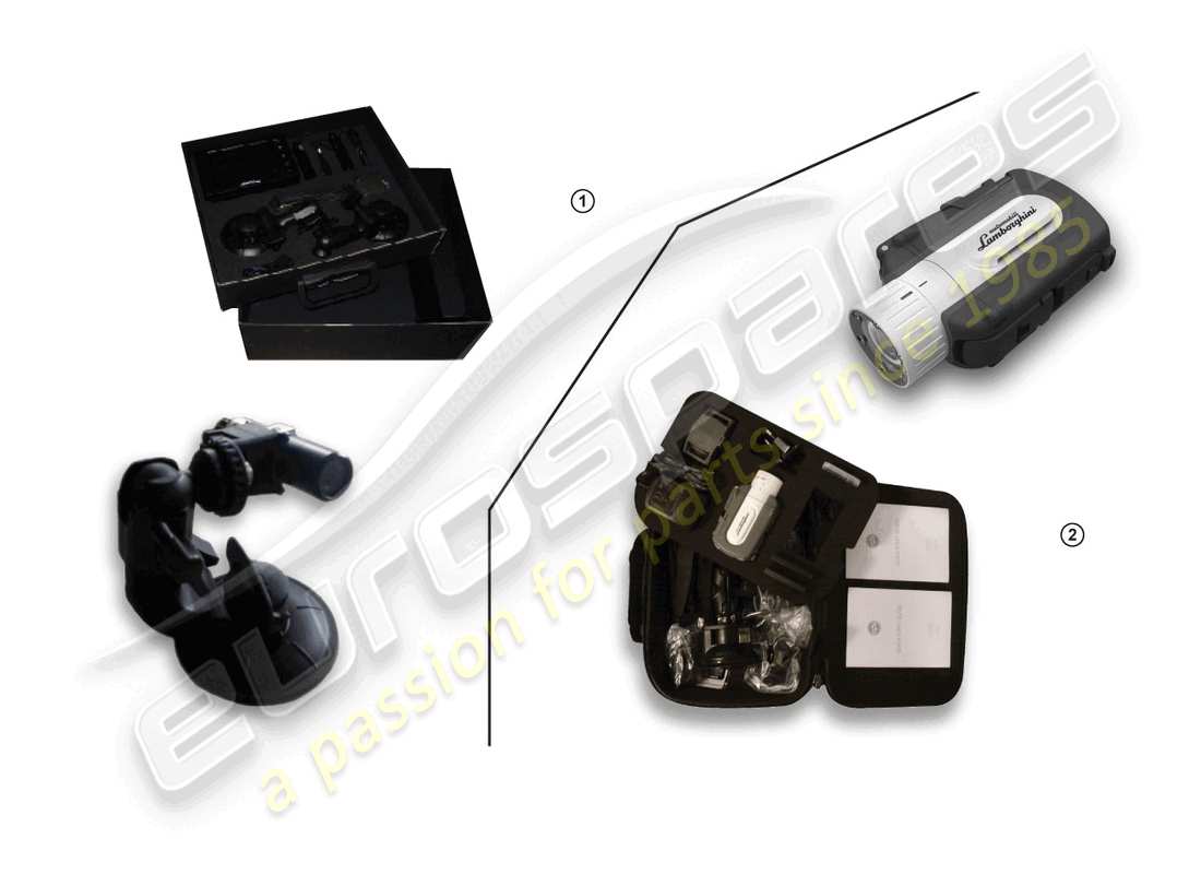 lamborghini lp560-4 spider (accessories) electrical parts for video recording and telemetry system parts diagram