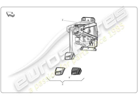 a part diagram from the lamborghini super trofeo (2009-2014) parts catalogue