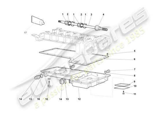 a part diagram from the lamborghini murcielago roadster (2006) parts catalogue