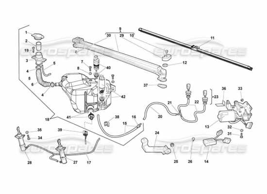 a part diagram from the lamborghini murcielago lp670 parts catalogue