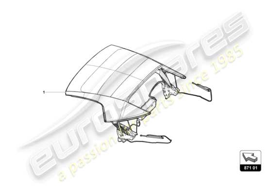 a part diagram from the lamborghini huracan performante parts catalogue