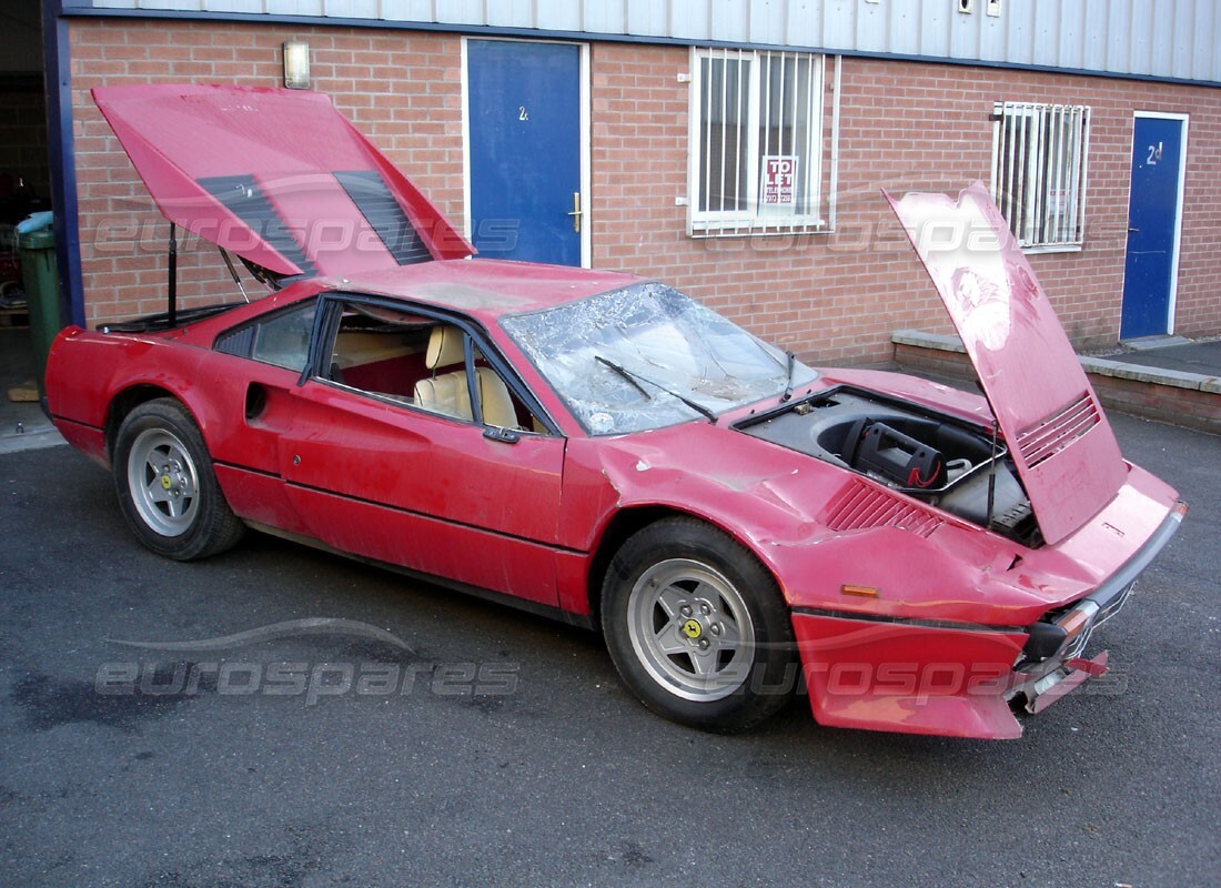 ferrari 308 quattrovalvole (1985) with 29,151 miles, being prepared for dismantling #3