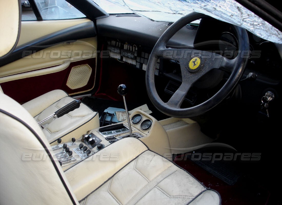 ferrari 308 quattrovalvole (1985) with 29,151 miles, being prepared for dismantling #2