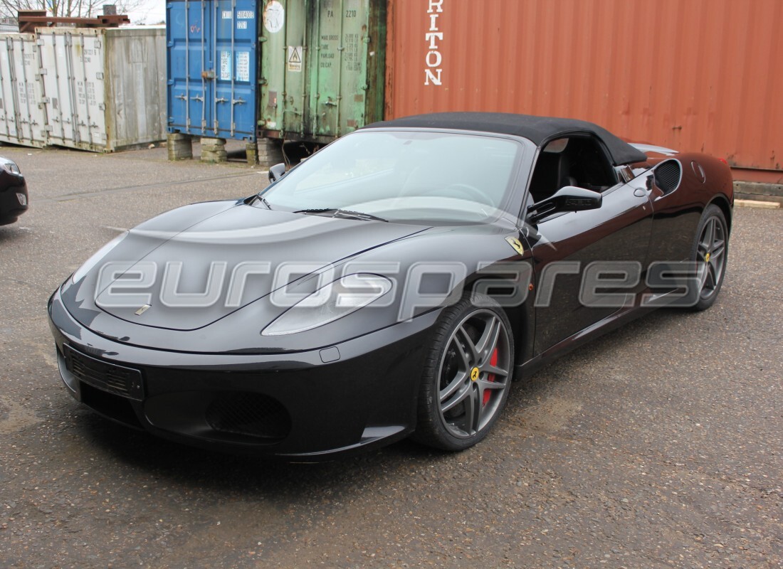 ferrari f430 spider (europe) being prepared for dismantling at eurospares