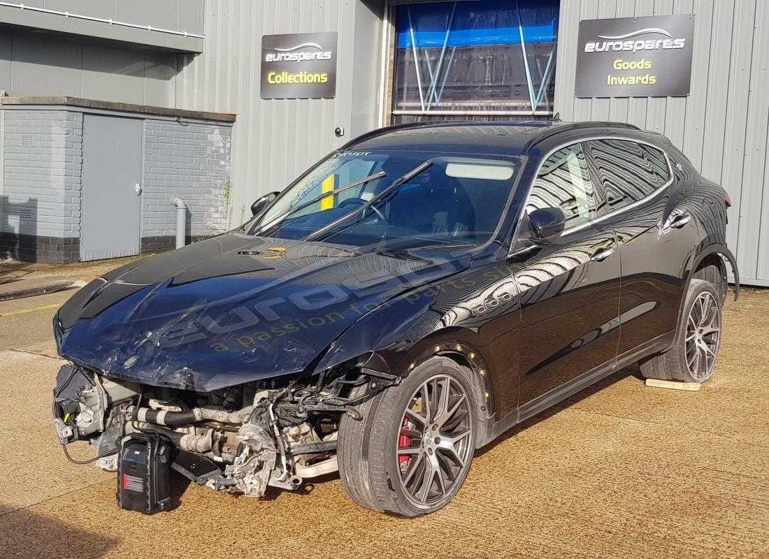 maserati levante (2017) being prepared for dismantling at eurospares