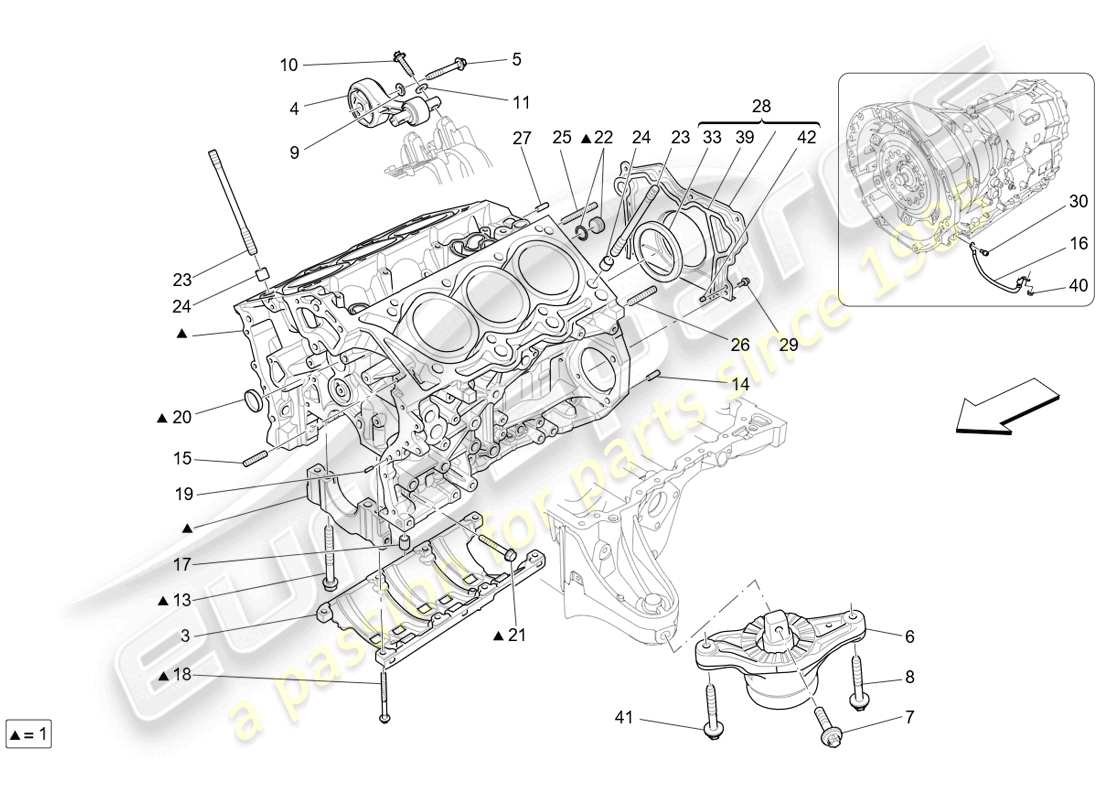 a part diagram from the ferrari 575 parts catalogue