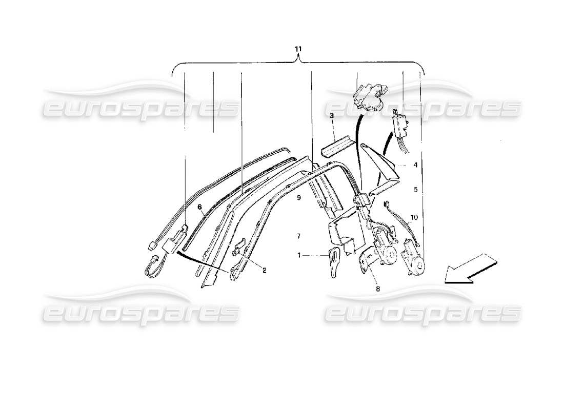 VIEW PARTS DIAGRAMS FROM THE FERRARI 512 PARTS CATALOGUE a part diagram from the ferrari 512 parts catalogue