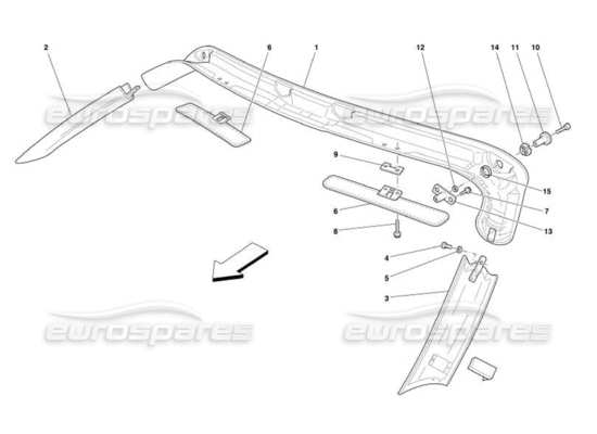 a part diagram from the ferrari 550 parts catalogue