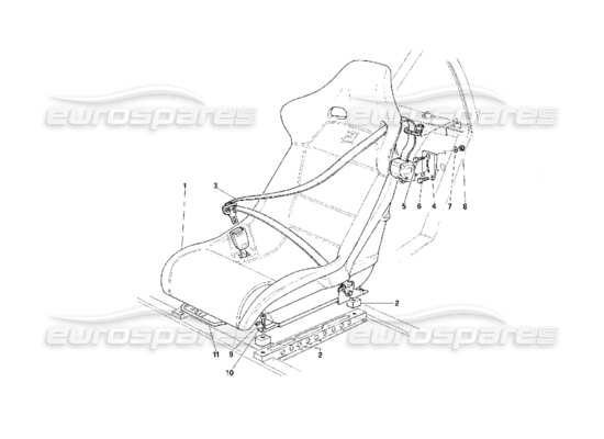 a part diagram from the ferrari f40 parts catalogue