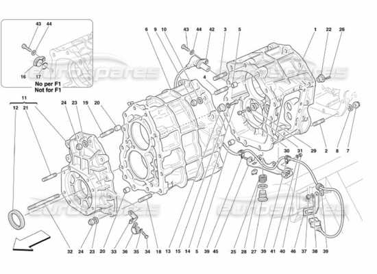 a part diagram from the ferrari 575 parts catalogue