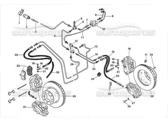 a part diagram from the lamborghini lm002 parts catalogue