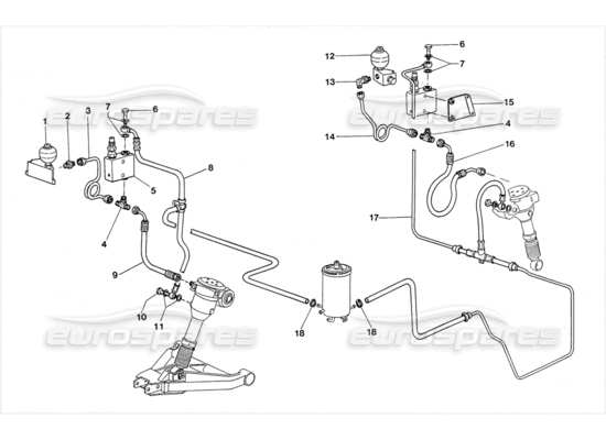 a part diagram from the lamborghini lm002 parts catalogue