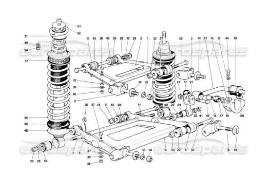 a part diagram from the ferrari 400 parts catalogue
