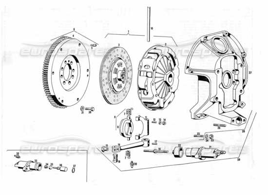 a part diagram from the maserati indy parts catalogue