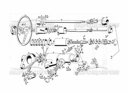 a part diagram from the maserati indy parts catalogue