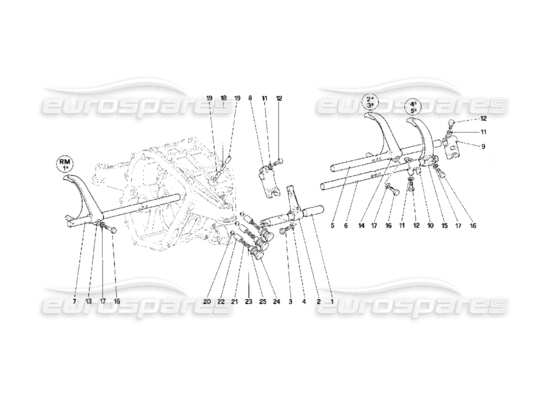a part diagram from the ferrari f40 parts catalogue