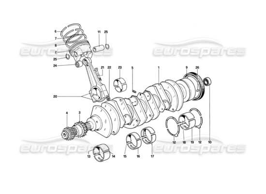 a part diagram from the ferrari 412 parts catalogue