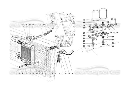 a part diagram from the ferrari 400 parts catalogue