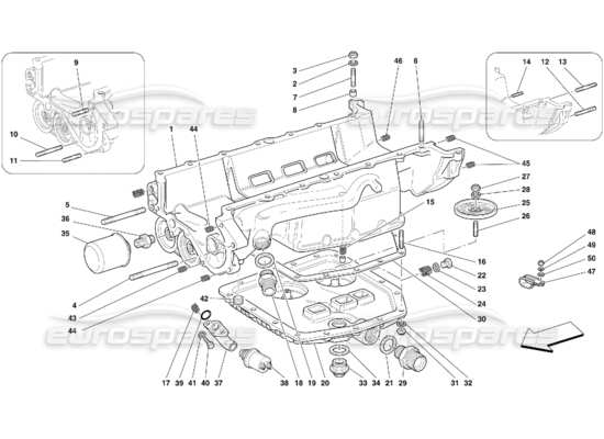 a part diagram from the ferrari 456 parts catalogue