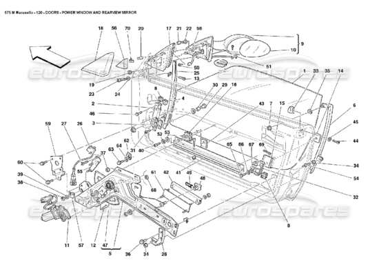 a part diagram from the ferrari 575 parts catalogue