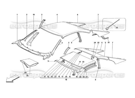 a part diagram from the ferrari 348 parts catalogue