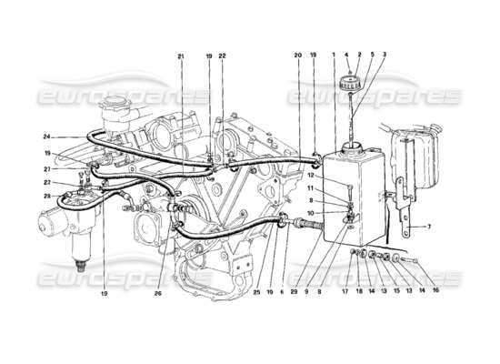 a part diagram from the ferrari 400 parts catalogue