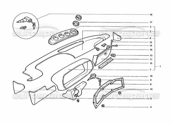 a part diagram from the ferrari 400 parts catalogue