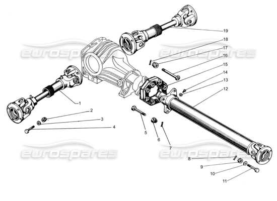 a part diagram from the lamborghini espada parts catalogue