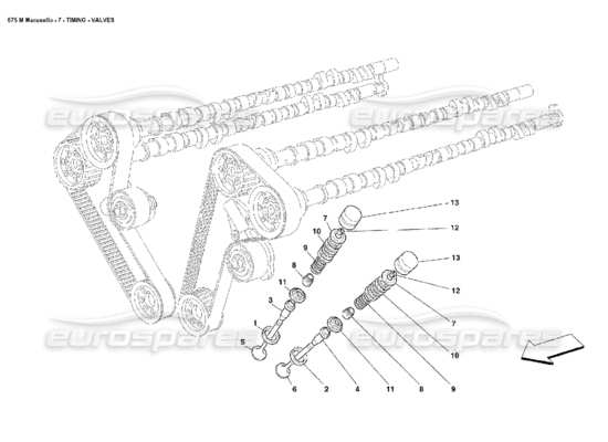 a part diagram from the ferrari 575 parts catalogue