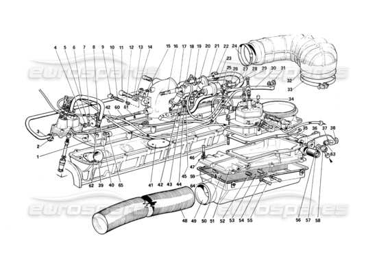 a part diagram from the ferrari 400 parts catalogue