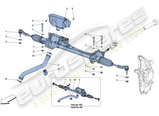 a part diagram from the ferrari 812 parts catalogue