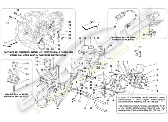 a part diagram from the ferrari 430 parts catalogue