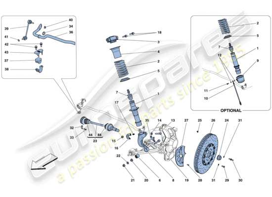 a part diagram from the ferrari gtc4 parts catalogue