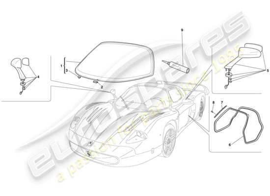 a part diagram from the maserati mc12 parts catalogue