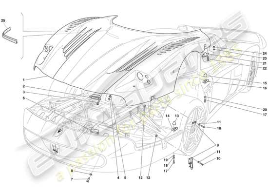 a part diagram from the maserati mc12 parts catalogue