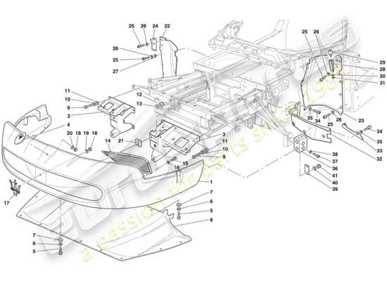 a part diagram from the maserati mc12 parts catalogue