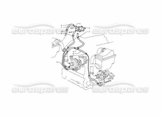 a part diagram from the maserati quattroporte (1996-2001) parts catalogue