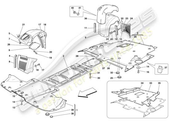 a part diagram from the ferrari 430 parts catalogue